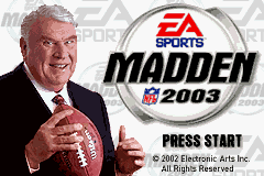 Madden 2003 screenshot 3 for GameBoy Advance